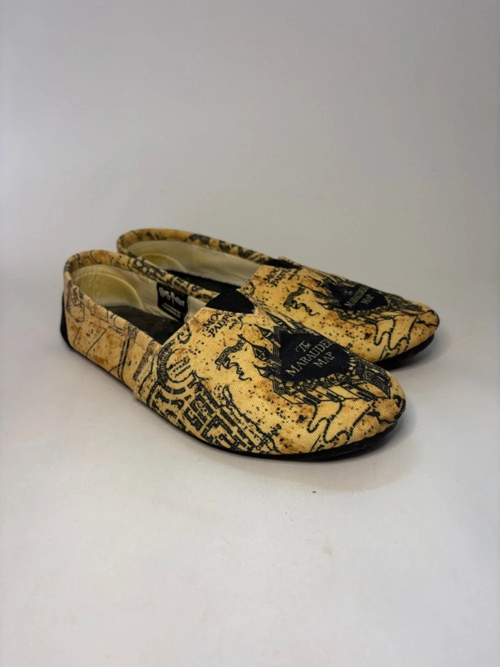 Bioworld HARRY POTTER Marauder’s Map Shoes Size Small